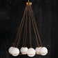 The Vault Orion Milk Glass Globe Chandelier