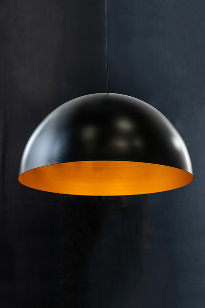 The Vault Regan Matte Black Dome Pendant