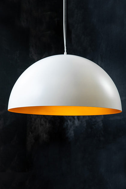 The Vault Regan Matte White Dome Pendant