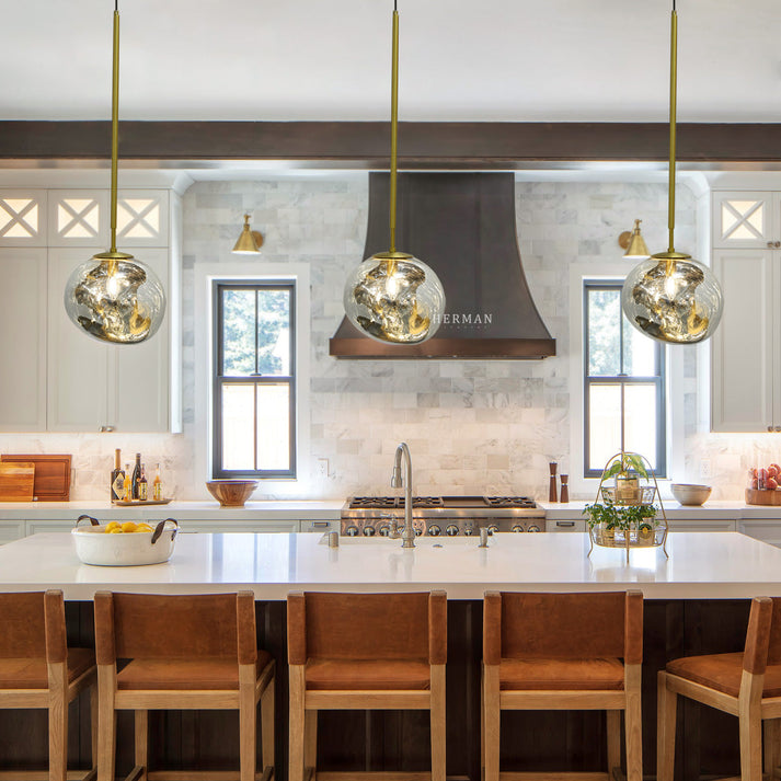 The Vault Rhome II 10" Satin Brass Pendant
