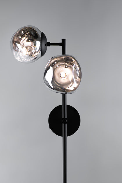 The Vault Rhome II Left Facing Wall Sconce - Matte Black