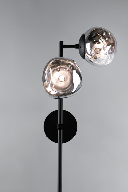 The Vault Rhome II Right Facing Wall Sconce - Matte Black