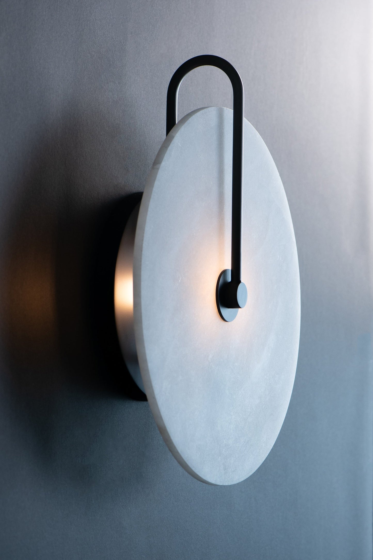 The Vault Rylan Alabaster Moon Wall Sconce