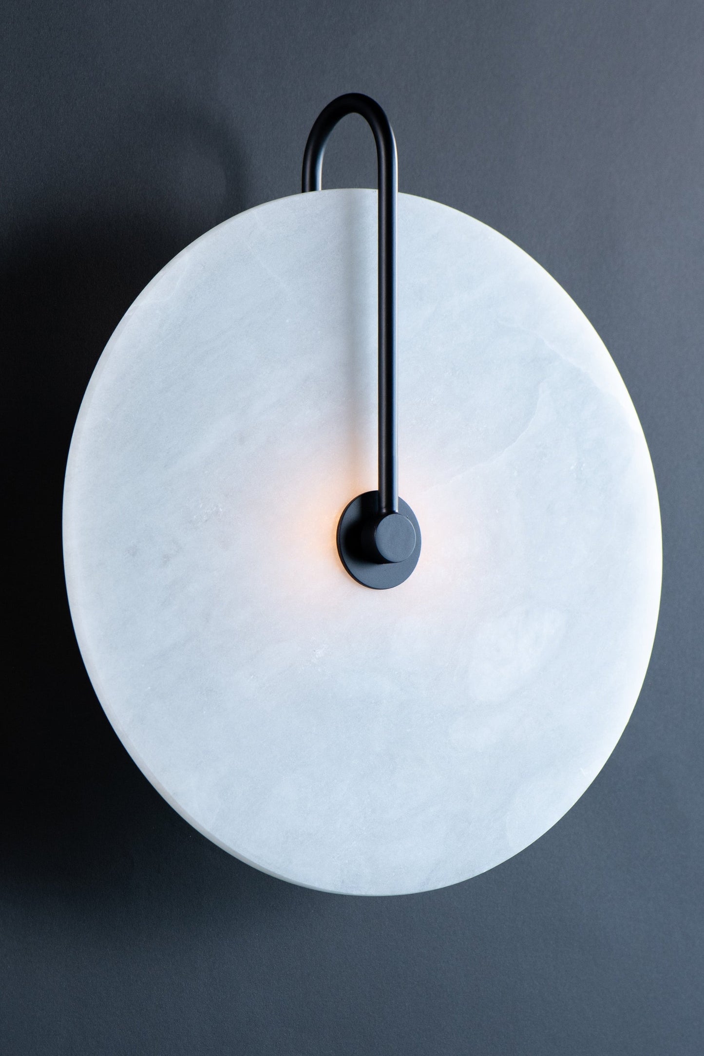 The Vault Rylan Alabaster Moon Wall Sconce