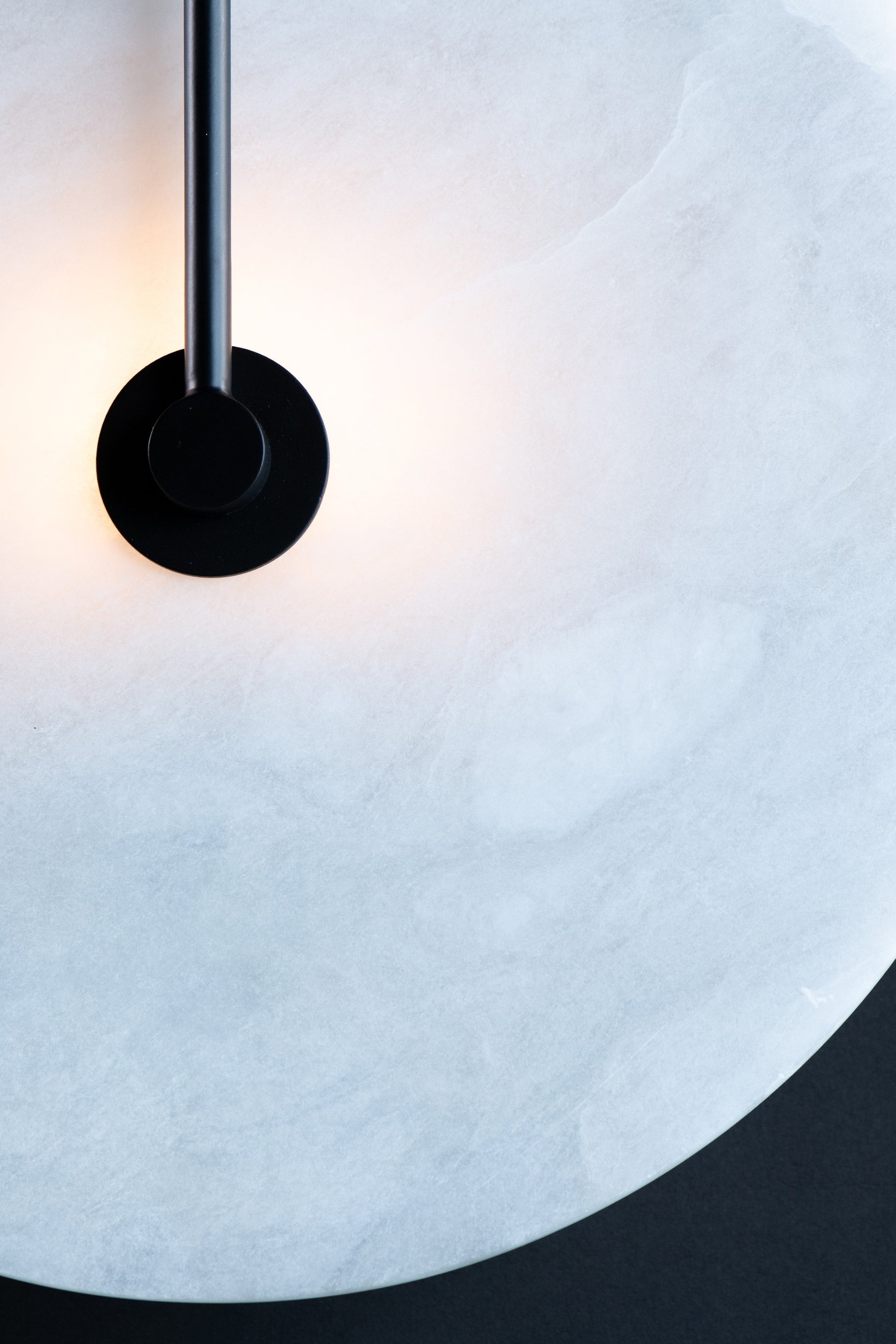 The Vault Rylan Alabaster Moon Wall Sconce