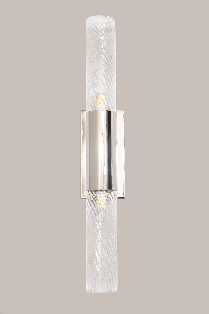 The Vault Samantha Wall Sconce - Twist Polished Stainless Steel