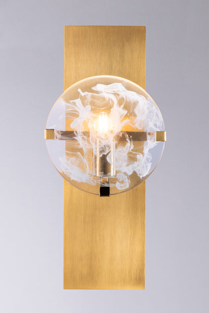 The Vault Solis Wall Sconce - Satin Brass