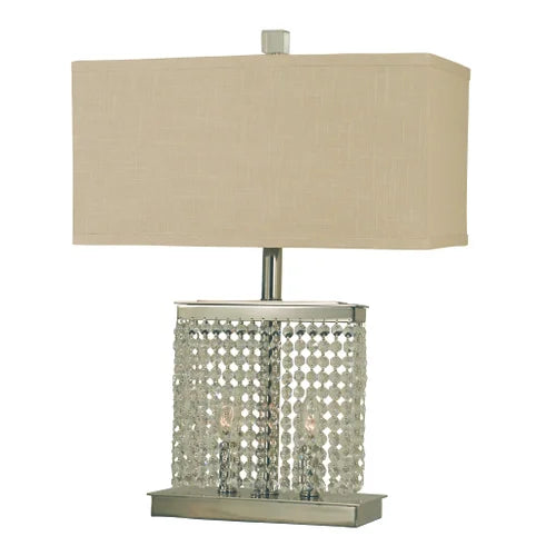 Thumprints Angelique Polished Nickel Table Lamp