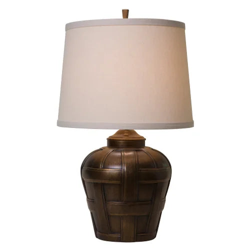 Thumprints Ashbury Natural Linen Hardback Table Lamp
