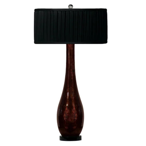 Thumprints Bronze Beauty Glitter Glass Table Lamp