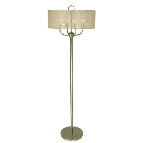 Thumprints Chloe Brushed Nickel Floor Lamp