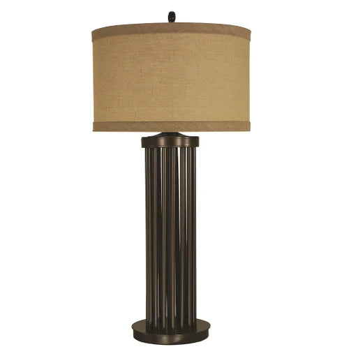 Thumprints Empire Mahogany Bronze Table Lamp