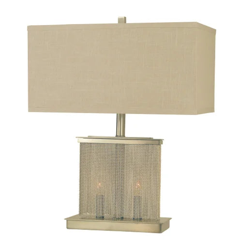 Thumprints Gymnopedie Brushed Nickel Table Lamp