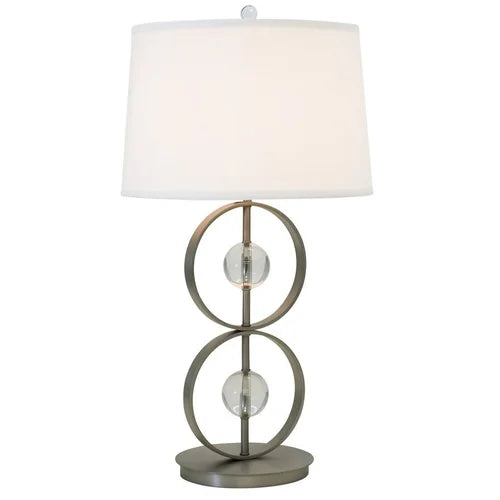 Thumprints Lake Shore Satin Pewter Table Lamp
