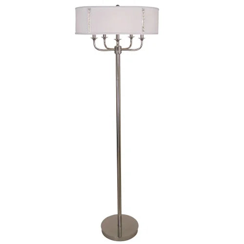 Thumprints Michele Polished Nickel Floor Lamp