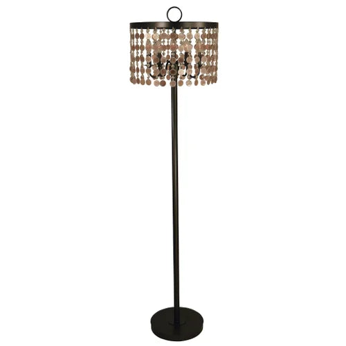 Thumprints Naomi Mahogany Bronze Floor Lamp