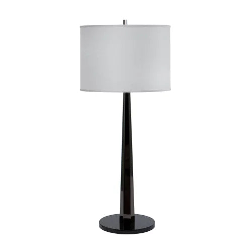 Thumprints Obsidian Black Nickel Plated Steel Table Lamp