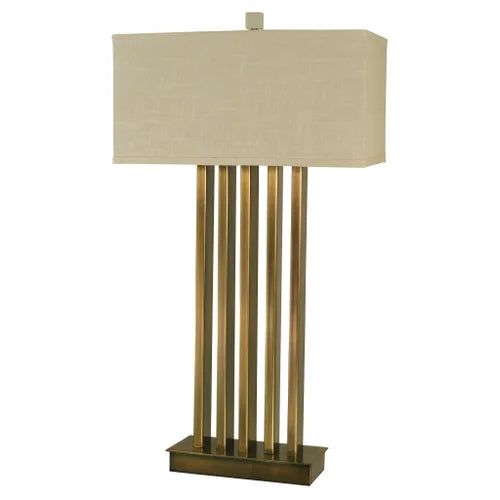 Thumprints Pantheon Antique Brass Table Lamp