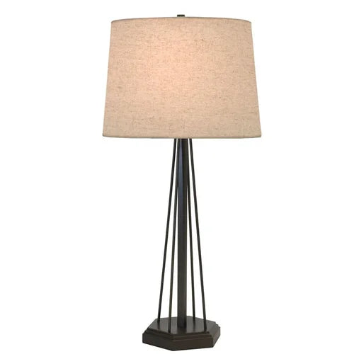 Thumprints Redwood Mahogany Bronze Table Lamp