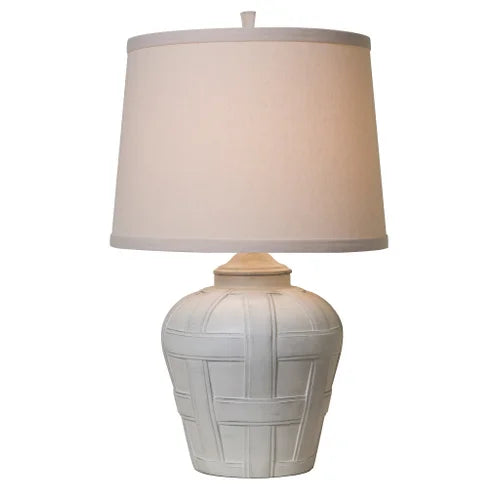 Thumprints Seagrove Natural Linen Hardback Table Lamp