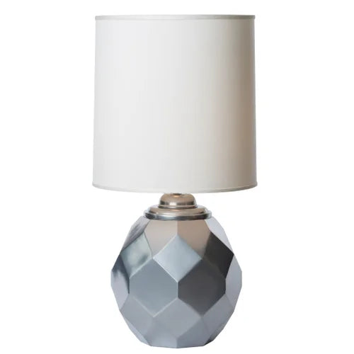 Thumprints Silvadillo White Silk Hardback Table Lamp