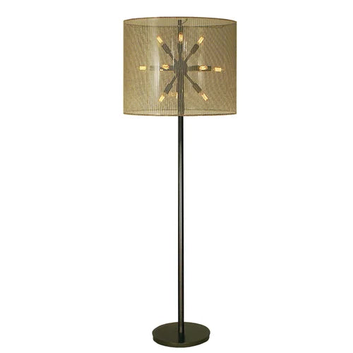 Thumprints Simone Mahogany Bronze Floor Lamp