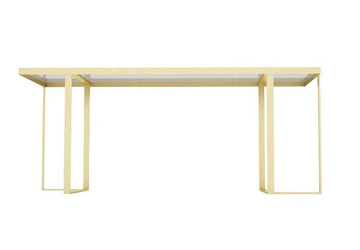 TrackDesign JACKIE| Brass and Glass Table
