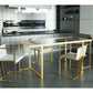 TrackDesign JACKIE| Brass and Glass Table