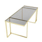 TrackDesign JACKIE| Brass and Glass Table