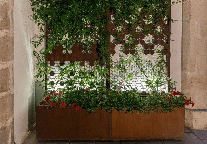TrackDesign LINE & BEE | Corten Planter and Panel
