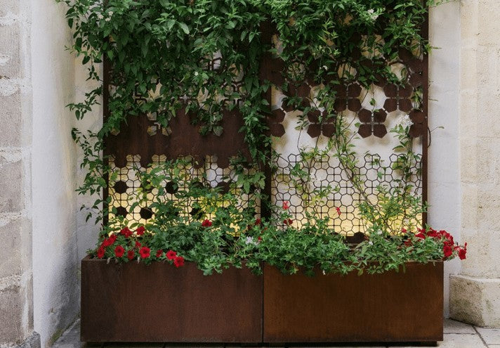TrackDesign LINE & BEE | Corten Planter and Panel