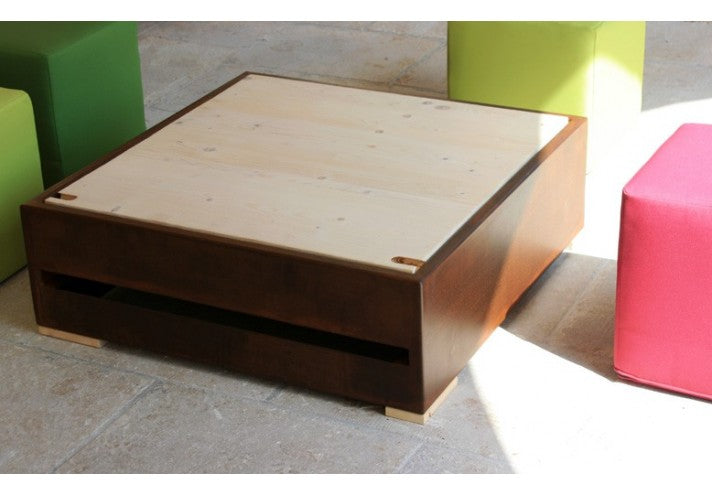 TrackDesign OPLÀ | Corten Pouf and Coffee Table