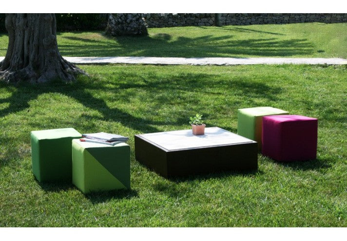 TrackDesign OPLÀ | Corten Pouf and Coffee Table