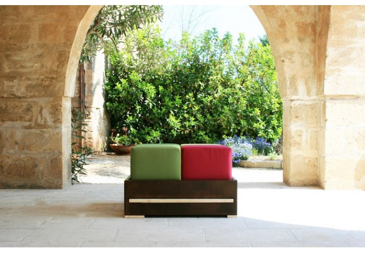 TrackDesign OPLÀ | Corten Pouf and Coffee Table