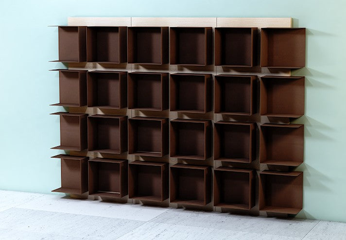 TrackDesign Right MODULO| Corten Bookcase