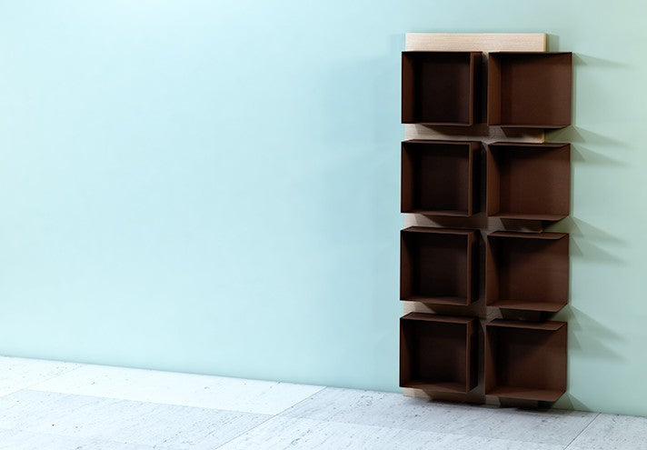 TrackDesign Right MODULO| Corten Bookcase
