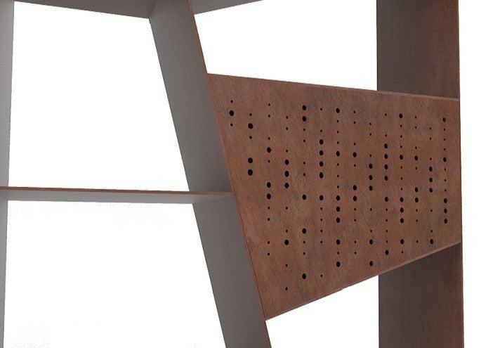 TrackDesign SCRINEUM | Corten Bookcase