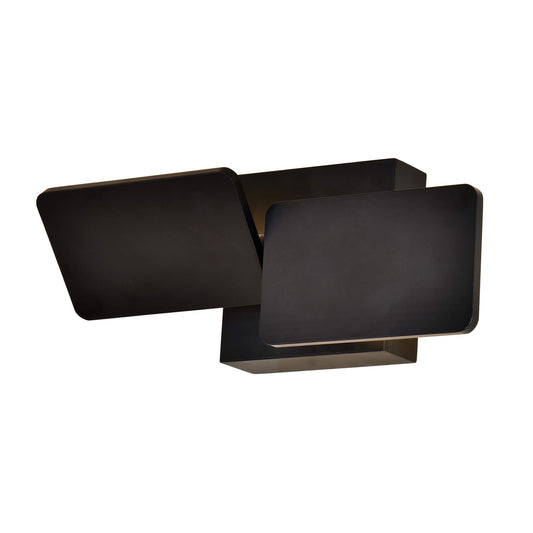 VONN Eclipse 12" Black VMW17200BL Rotative Up-Down Integrated LED Wall Sconce Light