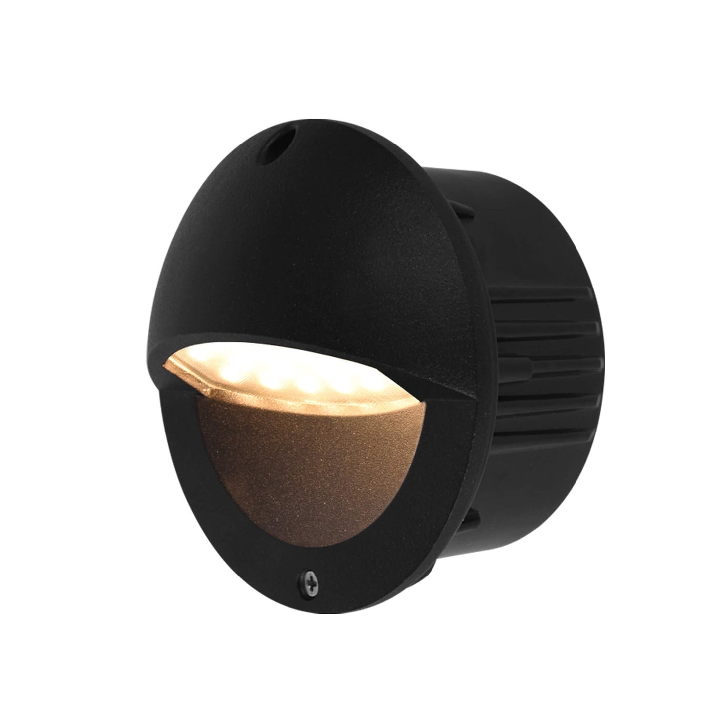 VONN Modern 5" Matte Black VOS50128BL Low-Voltage 3-Watt Integrated LED Outdoor Steps Light