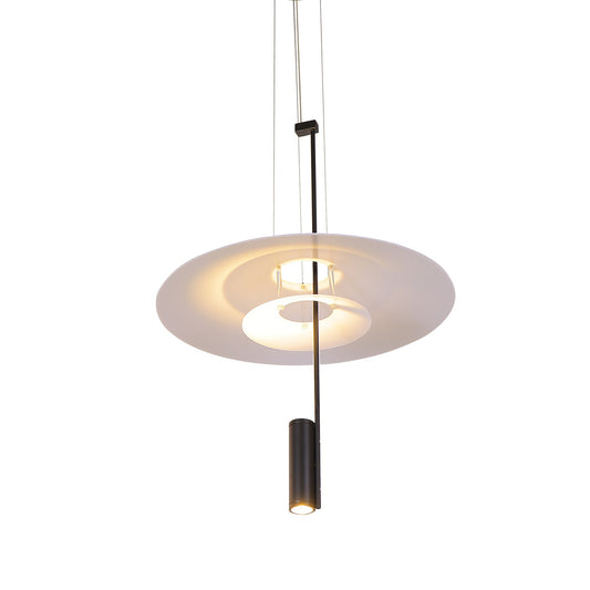VONN Positano 20" Black Integrated LED Height Adjustable Pendant Light
