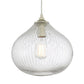 Vanity Art 12" 1-Light LED Compatible Brass Dust Pendant Light With Clear Glass Shade