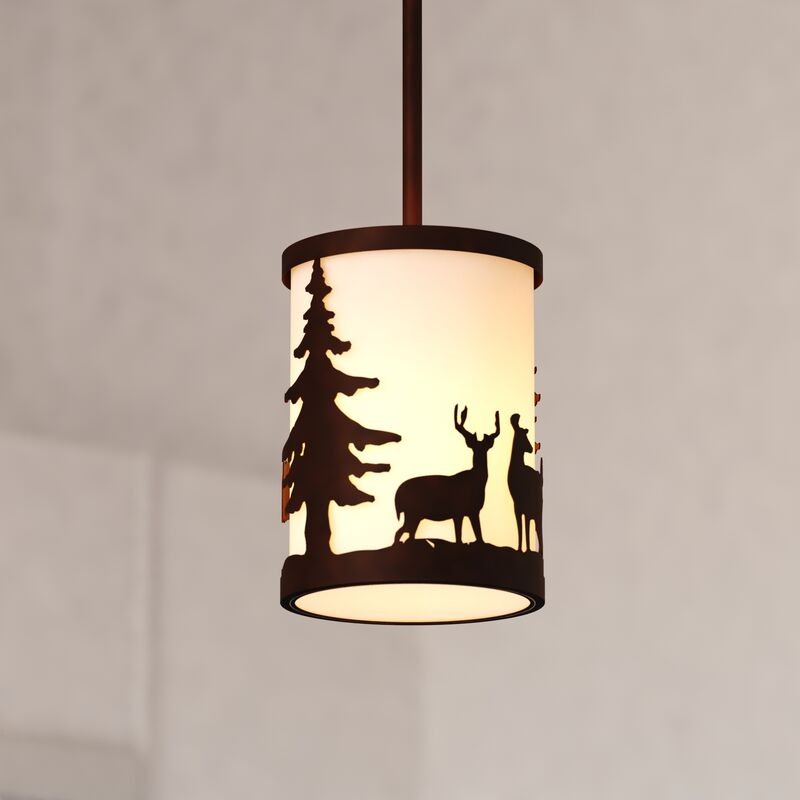 Vaxcel Acadia 7.5-in. Mini Pendant Bronze