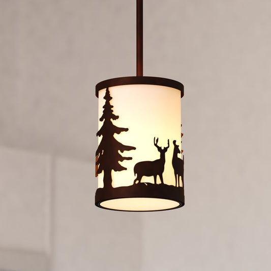 Vaxcel Acadia 7.5-in. Mini Pendant Bronze
