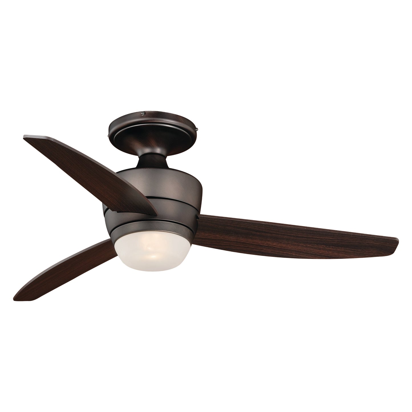 Vaxcel Adrian 44" Copper Bronze Contemporary Ceiling Fan With LED Light Kit and Remote Control