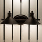 Vaxcel Akron 18" 2-Light Oil Rubbed Bronze and Matte White Vanity Light with Metal Shades