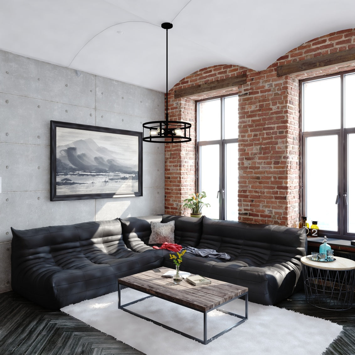 Vaxcel Akron 20-in. 5 Light Pendant Oil Rubbed Bronze