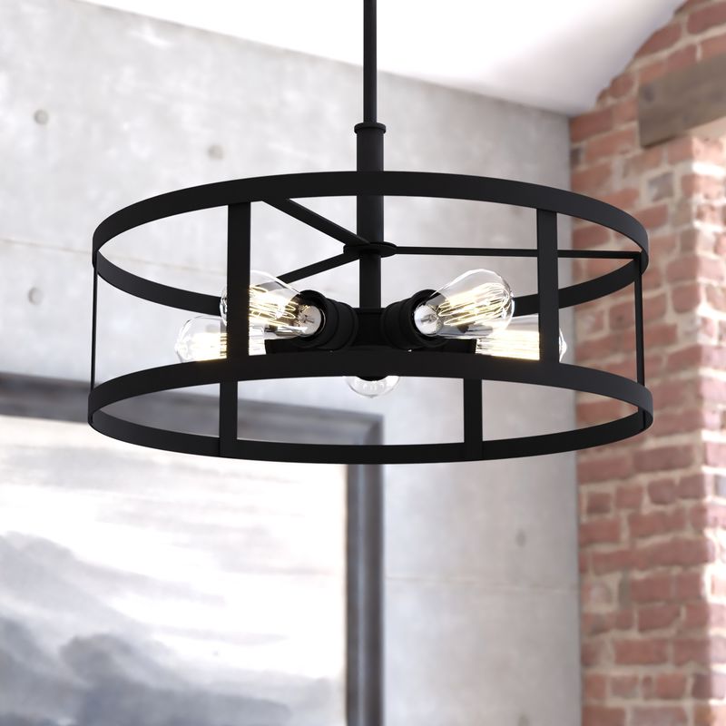 Vaxcel Akron 20-in. 5 Light Pendant Oil Rubbed Bronze