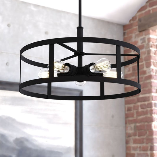 Vaxcel Akron 20-in. 5 Light Pendant Oil Rubbed Bronze