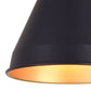 Vaxcel Alexis 6" 1-Light Oil Rubbed Bronze & Satin Gold Adjustable Swing Arm Wall Light With Metal Shade