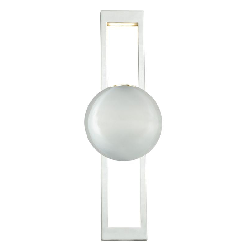 Vaxcel Aline 6-in LED Wall Light Polished Nickel